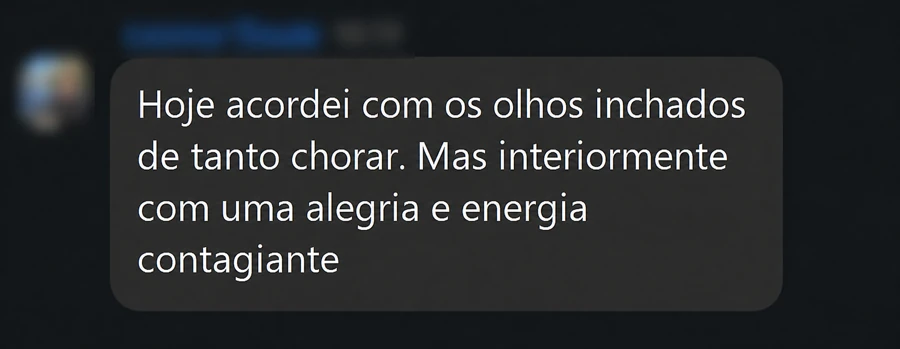 Depoimento de aluna publicado na página do guia