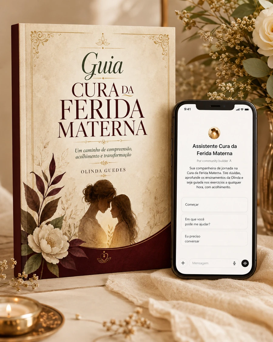 Capa do Guia Cura da Ferida Materna, de Olinda Guedes